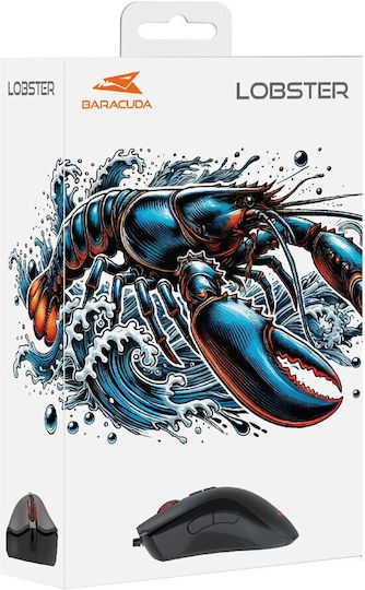 Baracuda BGM-081 Lobster Gaming Ποντίκι 6400 DPI Μαύρο