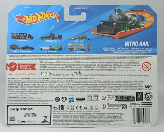 Hot Wheels Camion Șină Nitro Track Fleet Pentru 3+ Ani