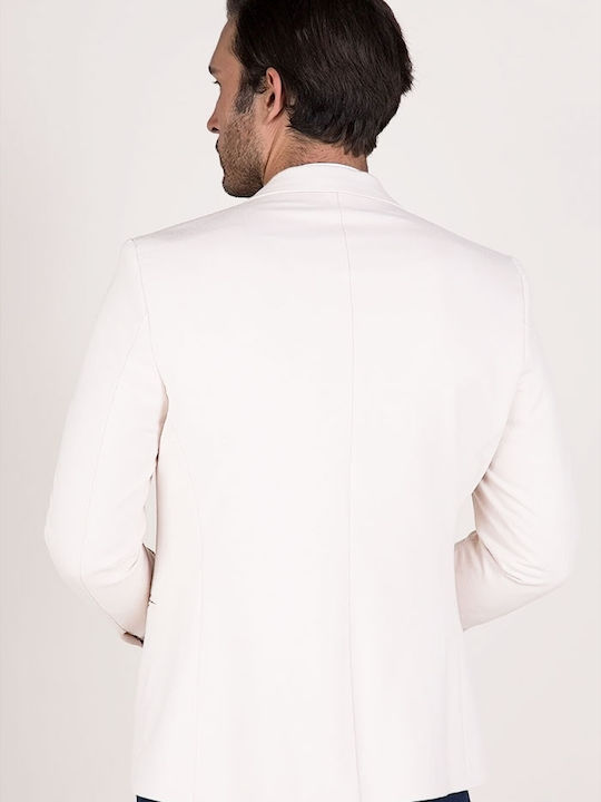 Men's Suit Jacket Slim Fit White