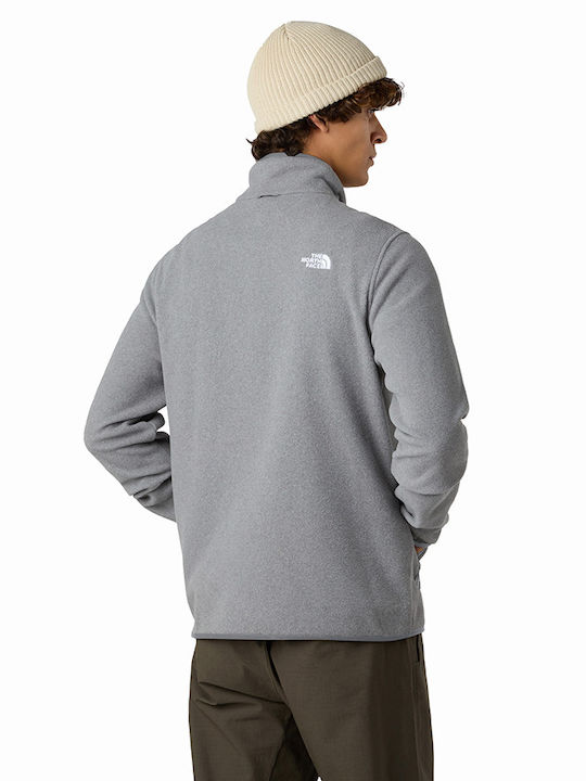 Glacier Full Men's Fleece Cardigan Grey