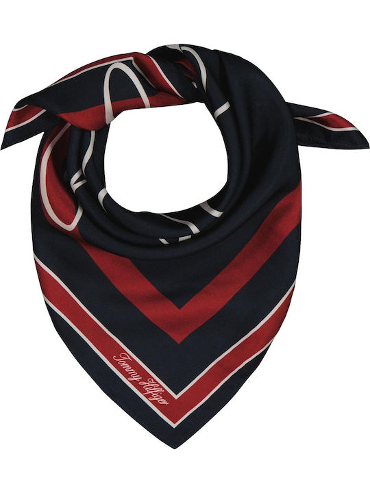Tommy Hilfiger Γυναικείο Μεταξωτό Φουλάρι Μπλε