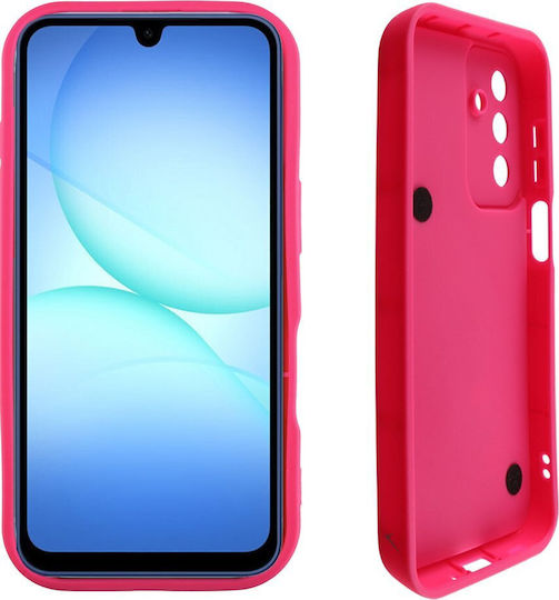 Volte-Tel Hearts Strap Back Cover Silicon cu Curea Roz (Galaxy A17)