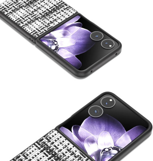 Plaid Texture Book Plastic Black (Xiaomi Mix Flip)