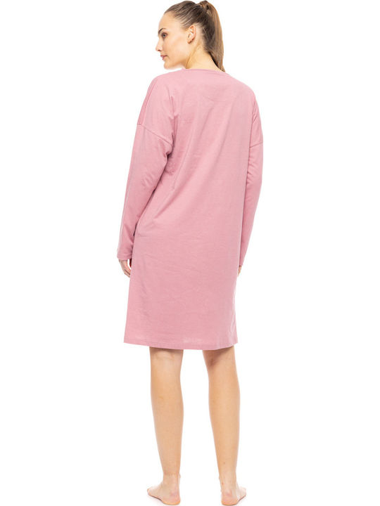 Pink Label Winter Women's Nightdress Petit Rose