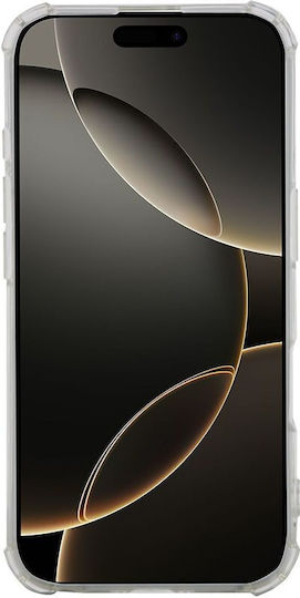 Mobilis Umschlag Rückseite Silikon Transparent (iPhone 16)