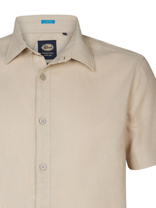 Short-sleeved Shirt Beige
