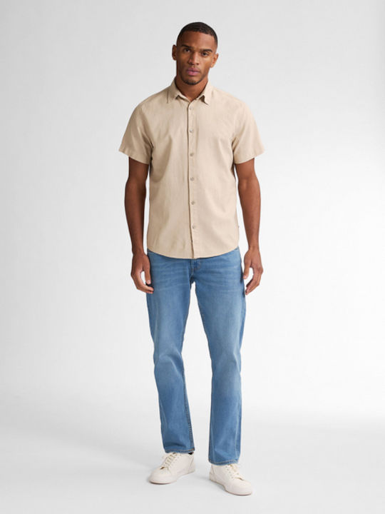 Short-sleeved Shirt Beige