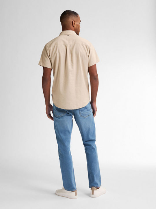 Short-sleeved Shirt Beige