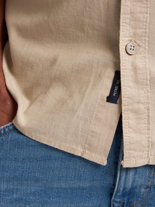 Short-sleeved Shirt Beige