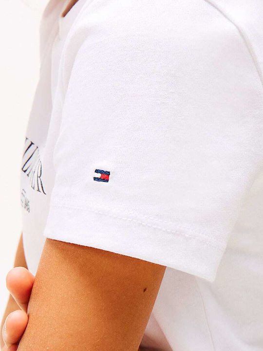 Kids Short-Sleeved White Blouse