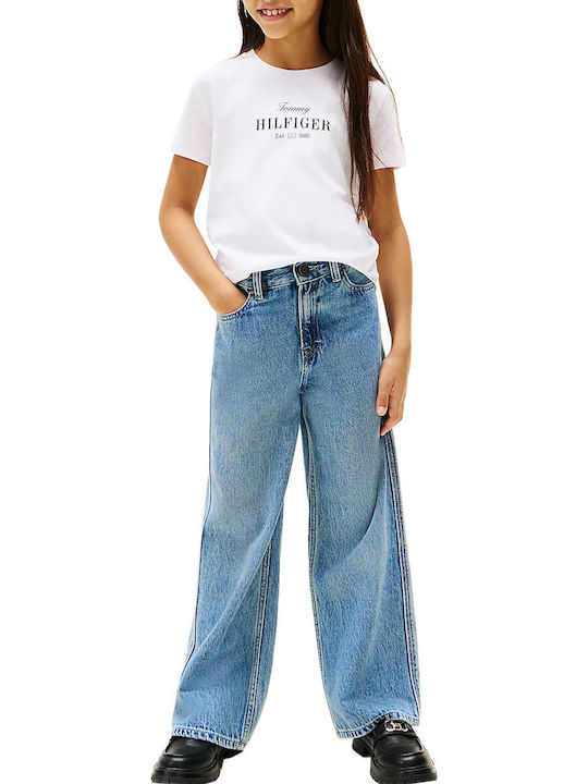 Kids Short-Sleeved White Blouse