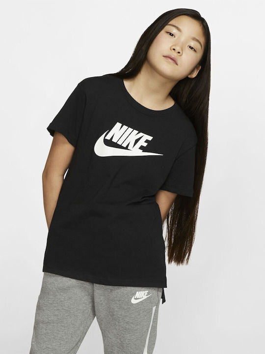 Παιδικό T-shirt Μαύρο SPORTSWEAR