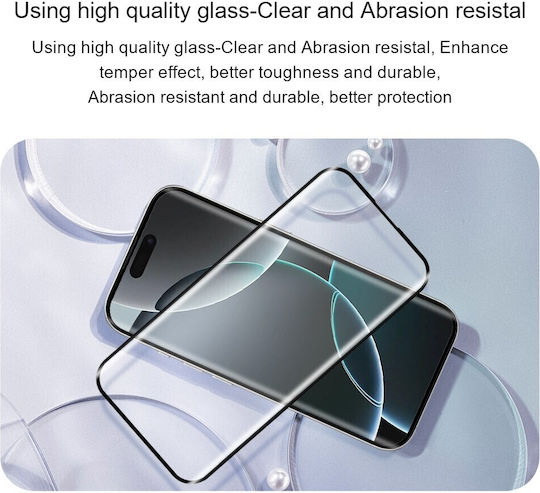 Amorus Full Face Tempered Glass (iPhone 17 / 17 Pro / 16 Pro)