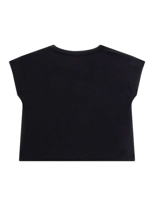 Παιδικό Crop Top Κοντομάνικο Black