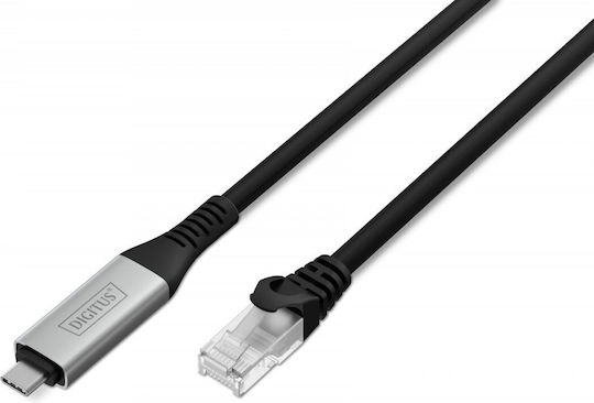 Digitus S/FTP Cat.6a (Gigabit) Καλώδιο Δικτύου Ethernet 2m Μαύρο