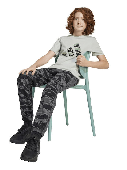 Παιδικό T-shirt Γκρι Camo Graphic