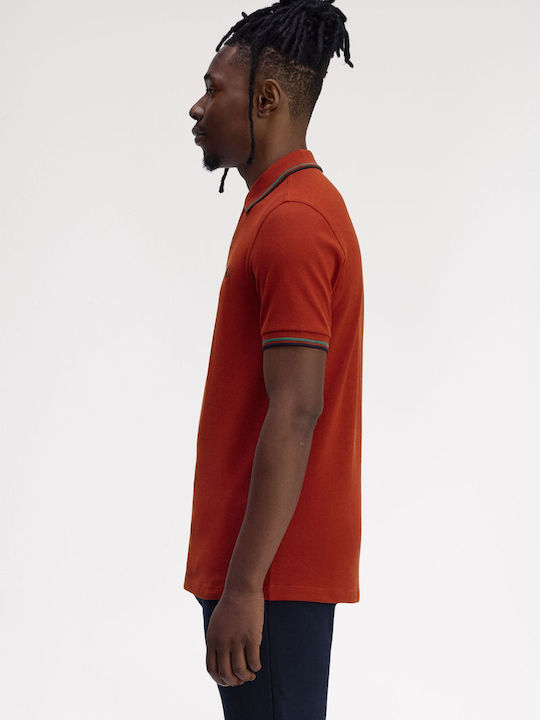 Twin Tipped Polo T-shirt Burned Red M3600-Z62
