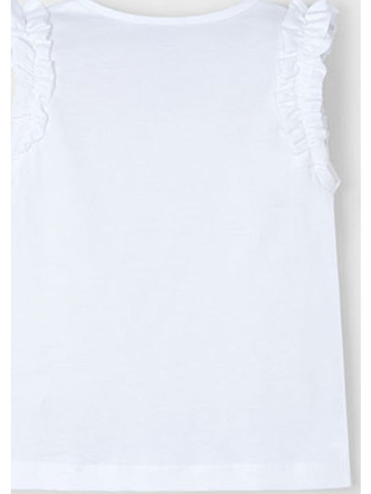 Bluză pentru copii Fără mâneci Alb-apă Summer Girl