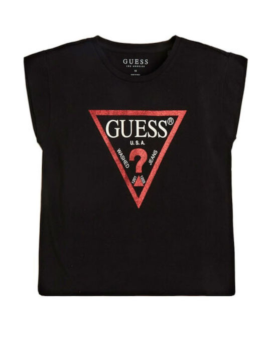 Kids' Crop Top Short Sleeve Black