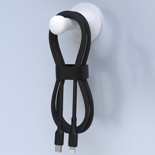 Dudao Regular la Cablu Lightning 30W Negru 1m