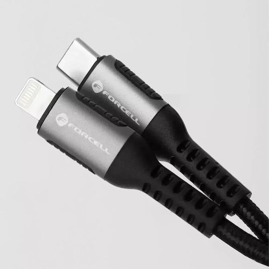 Forcell Regular la Cablu Lightning 27W Negru 1.2m