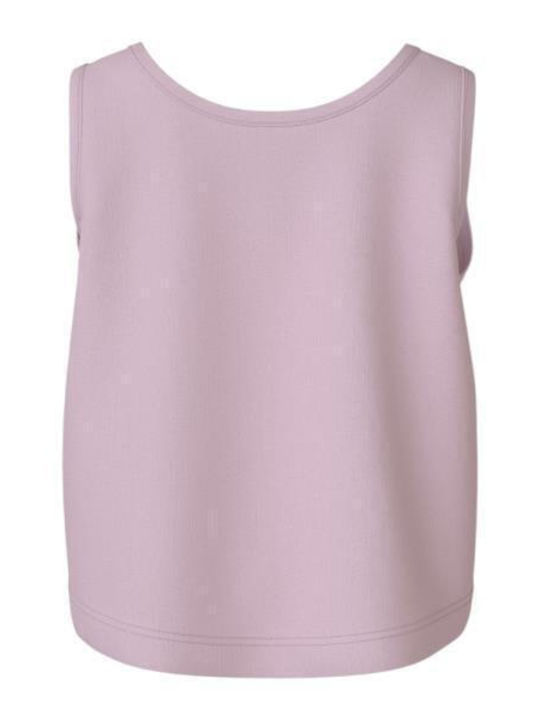 Kids' Shirt Sleeveless Pink Jersey Flowers