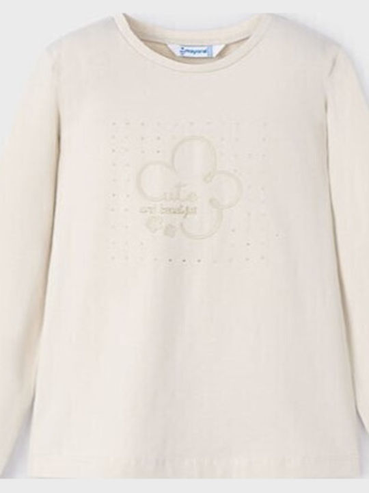 Kinderhemd Langarm Beige Basic