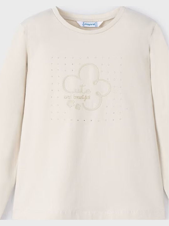 Kinderhemd Langarm Beige Basic