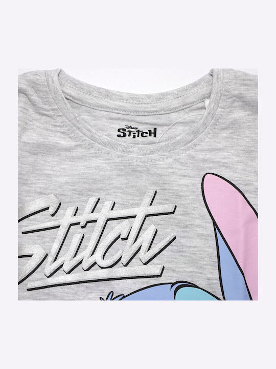 Παιδική Μπλούζα Μακρυμάνικη Grey Lilo Stitch