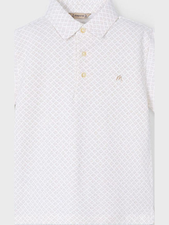Παιδικό Polo Κοντομάνικο μπεζ σκορο