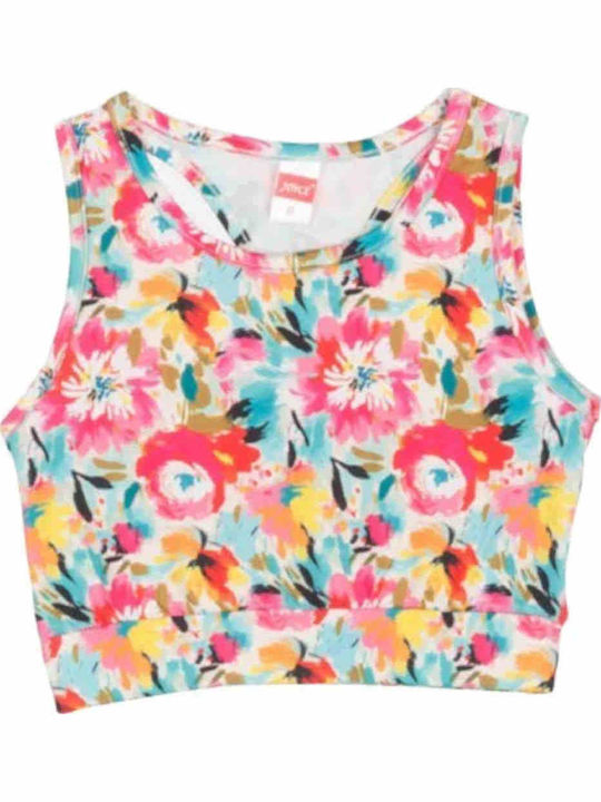 Kinder-Crop-Top Ärmellos Rosa