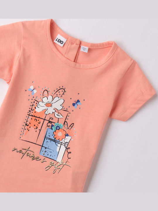 Kinder-T-Shirt Peach Pink