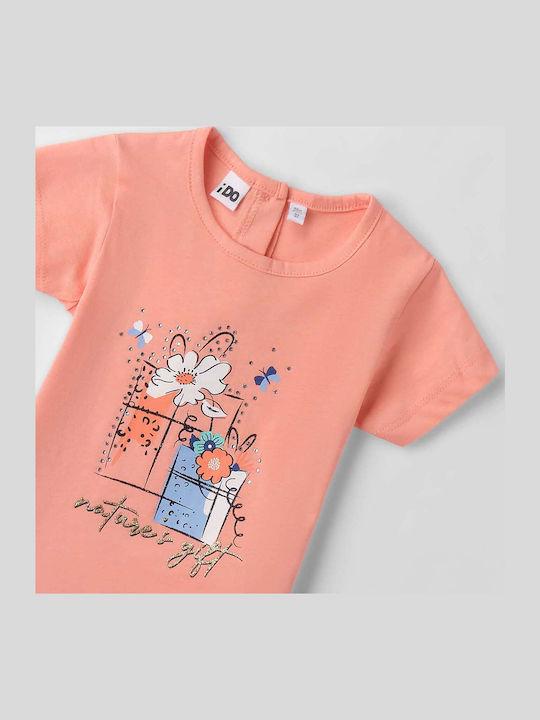 Kinder-T-Shirt Peach Pink