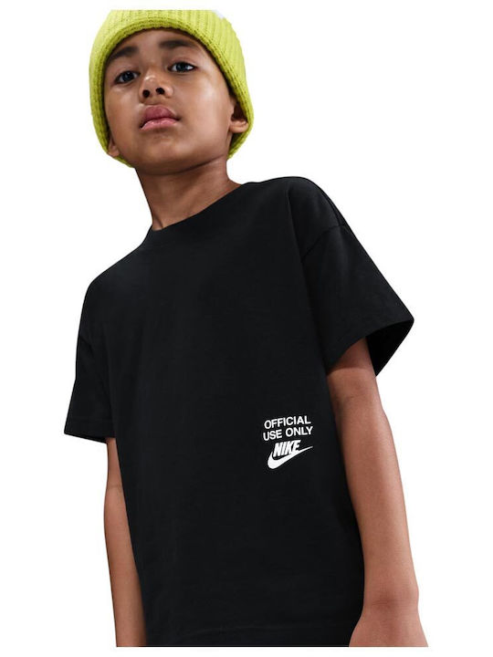 Παιδικό T-shirt Μαύρο Sportswear