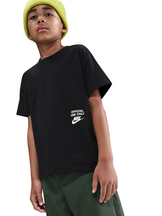 Παιδικό T-shirt Μαύρο Sportswear