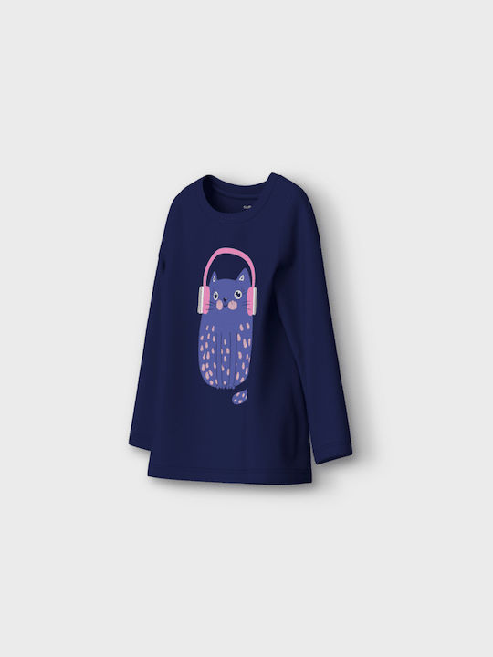 Kids' Shirt Long Sleeve Dark Blue
