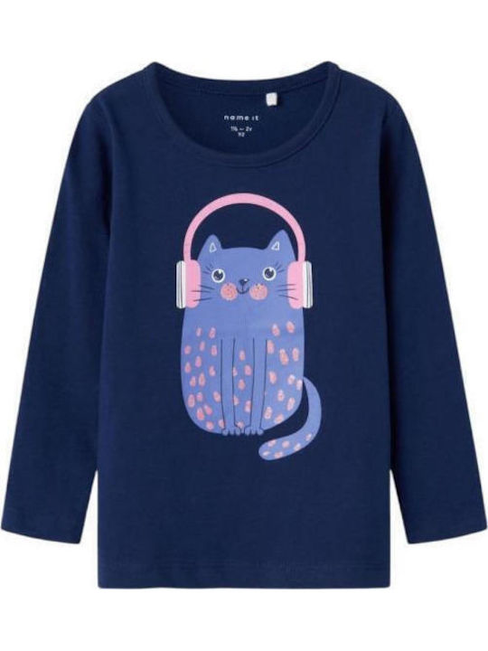Kids' Shirt Long Sleeve Dark Blue