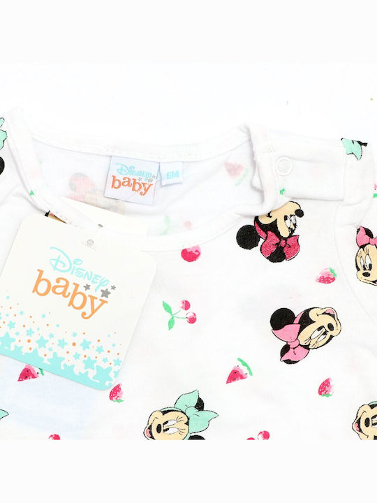 Kinder-T-Shirt Weiß Baby Minnie Mouse