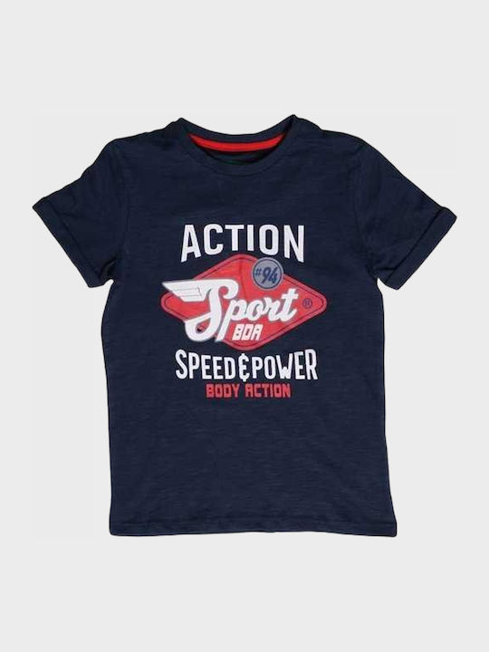 Kinder-T-Shirt Marineblau