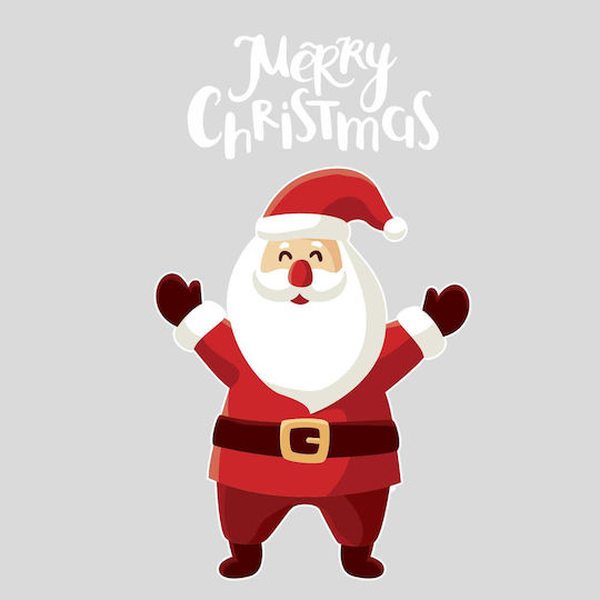 Αυτοκόλλητο Santa Claus Merry Christmas 130x225