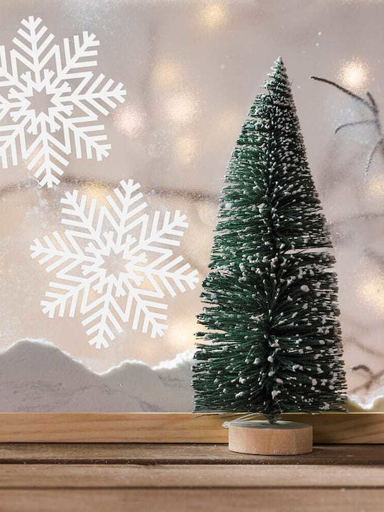 Велкро Коледна Снежинка 13х13 16 Бройки Оранжеви