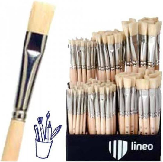 Lineo School Πινέλο Ζωγραφικής Πλακέ No14