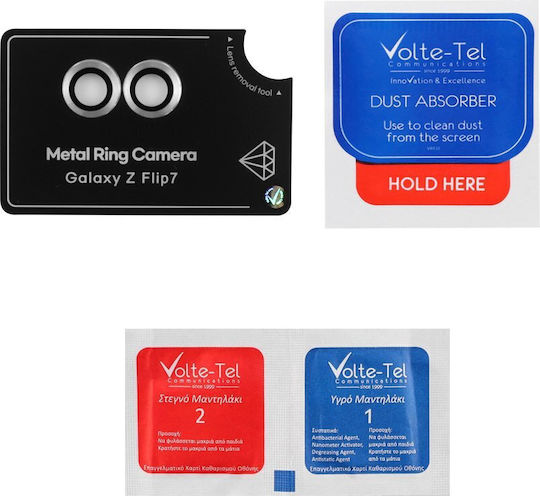 Volte-Tel Προστασία Κάμερας Tempered Glass Ασημί για το Samsung Z Flip 7 5G F766