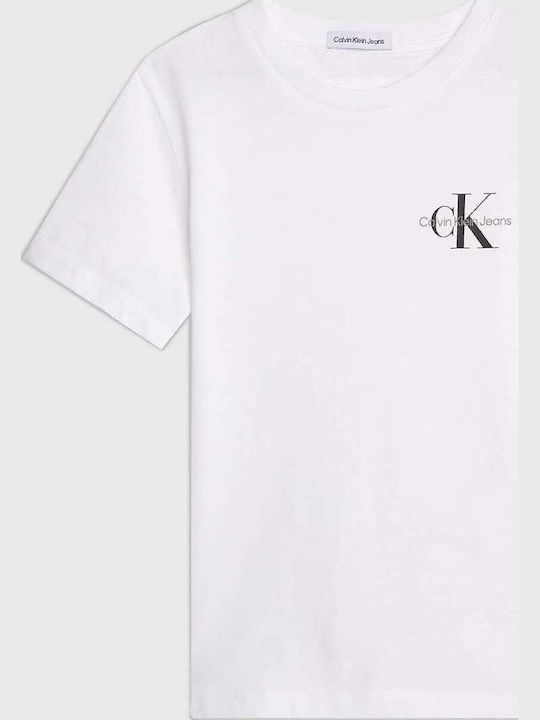 Παιδικό T-shirt Λευκό Chest Monogram