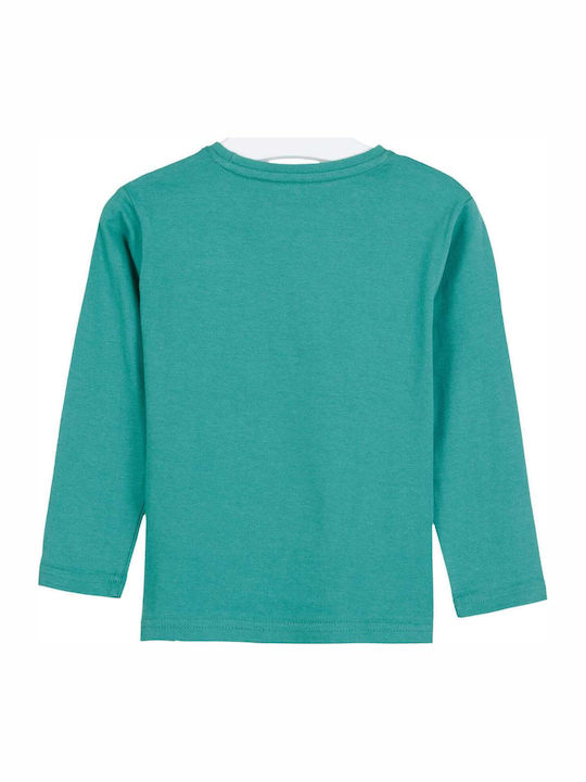 Bluza Pentru Copii Cu Mâneci Lungi Verde