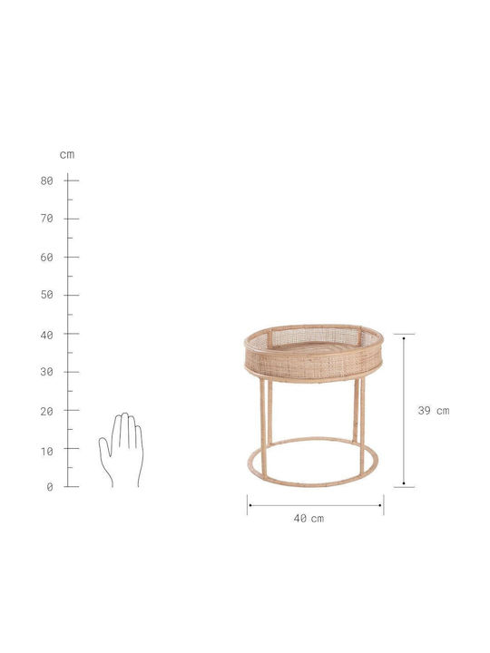 Masa Masa de lounge pentru spații exterioare mici Ratan 40x40x39buc