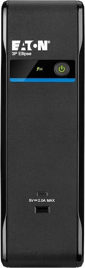 Eaton 3P Ellipse 700 USB UPS 700VA 420W με 4 IEC Πρίζες