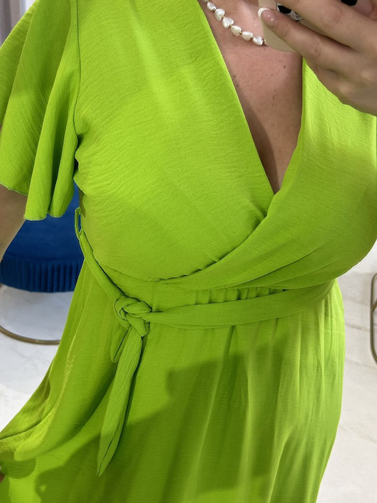 Summer Midi Dress Lime