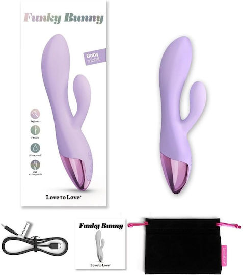 Love to Love Funky Bunny Δονητής Rabbit Μωβ