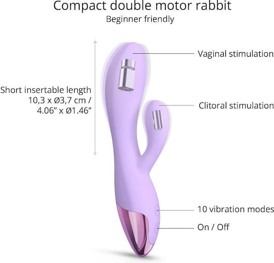 Love to Love Funky Bunny Δονητής Rabbit Μωβ
